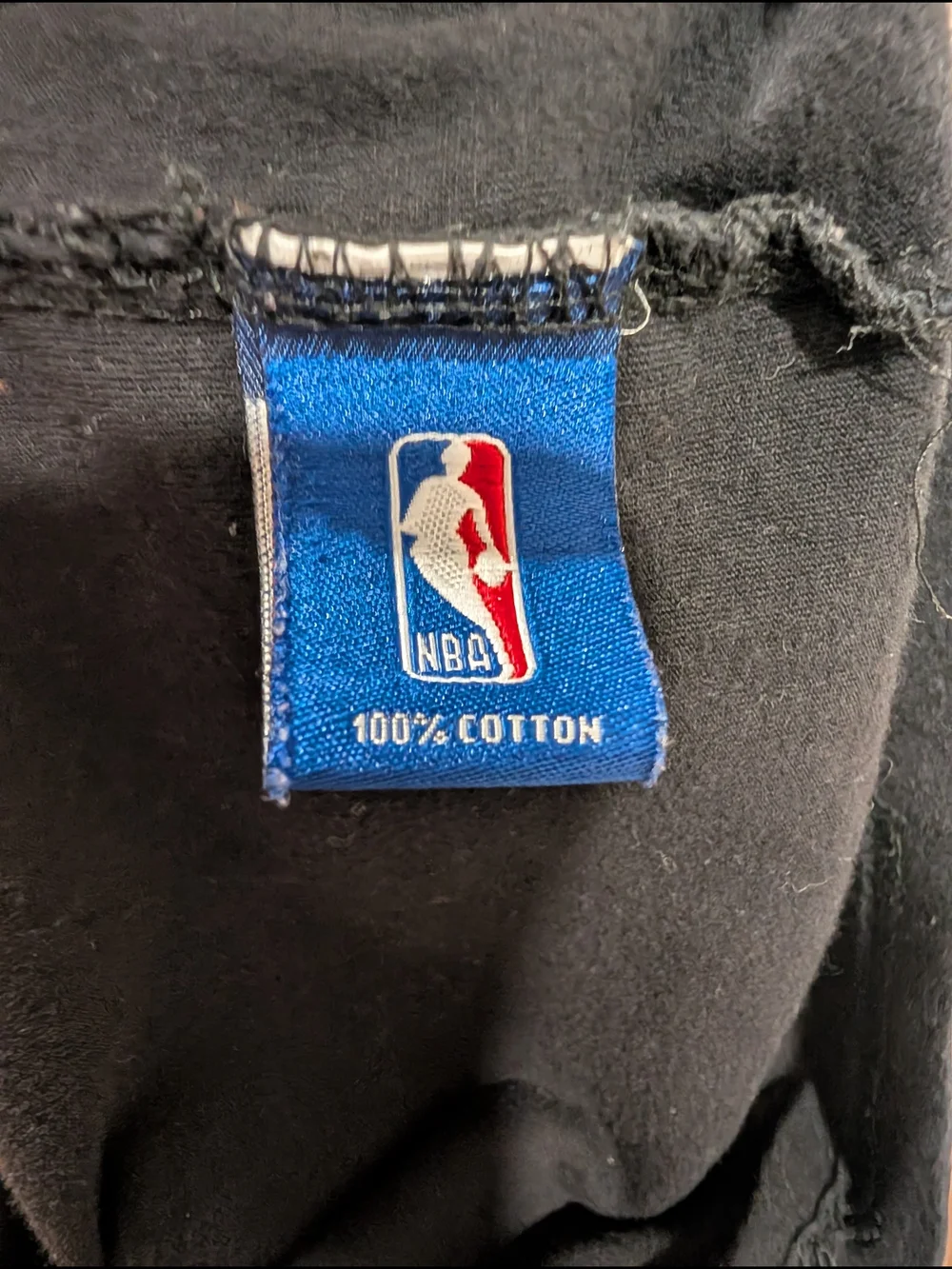 NBA Black T-Shirt with White Circular Logo Boys size 8